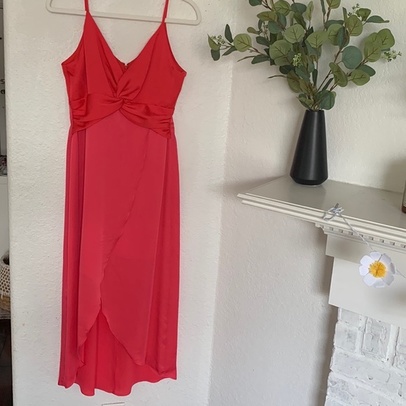NWT red/pink two tone dress size S - Picture 6 of 6
